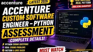 🚨 Accenture Python Assessment 2026 | Real Pattern Revealed | MCQs + Coding | Must Watch!Python