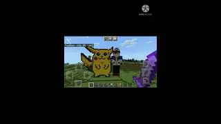Pokemon and Ash Statue in Minecraft