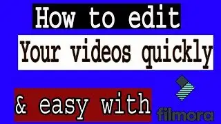 How to edit videos quickly & easily 2019 with filmora [Hindi] [Urdu] #Techurdu