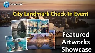 City Landmark Check-In Event Outstanding Artworks Showcase#aiart