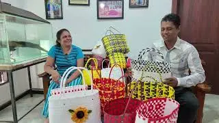 බෑග් වියලා මුදල් හොයන ගාල්ලේ නිශාන්ති - ගෙදර ඉදන්ම අතට සල්ලි PP wire Bag   #ceylon_business_hub