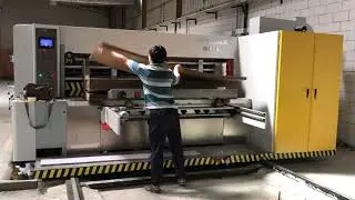 HRB pack 1224 Lead edge feeder high speed 4 color printer die cutter combine slotter  machine