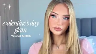 Valentine&rsquo;s day makeup tutorial 💗 | pink, girly, cute glam 