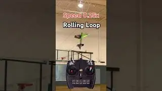 0.25x Rolling Loop 3D aerobatic maneuver (mode1) Realflight Evolution