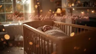 2 Hours ~ Lullaby for Peaceful Nap time 🤎| Twinkle Lullaby + Heartbeat + Brown Noise