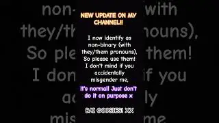#nonbinary #lgbtq #lgbtqcommunity #love #pronouns #genderequality