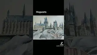 Harry Potter Hogwarts watercolor painting