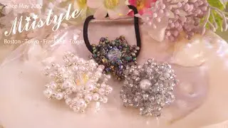 【ビーズステッチ ミニブローチ   】No.129 Designed  13 Jan. 2026 Miistyle   