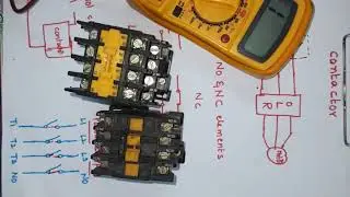 What is a Contactor// Power and Auxilary contactor// Add on block// telugu