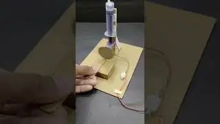 DC Motor Working as Hydraulic Cutter #shorts #dcmotor #hydraulic #hydrauliccutter #cutter