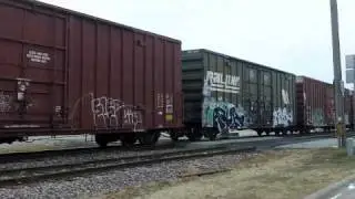 Pac Man Fever! 2 CP SD40-2's On An ICE Freight