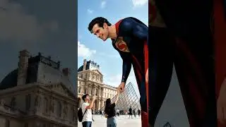 Surreal Giant at the Louvre &ndash; Hyperrealistic AI Photography | #ai #aivideo #europeviral #flyxo