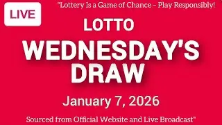 The National Lottery Lotto Draw Live Results from Wednesday 07 Jan 2026 | lotto live