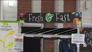 Laguna Middle School students sample locally-grown foods at special lunchtime event