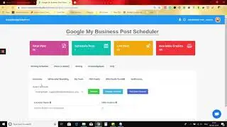 GMB Post Scheduler Dasboard - Walkthrough