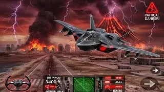 Dangerous Game 🎮🎧 flight ✈️ stunt pilot gameplay flight crashed #game #flight 