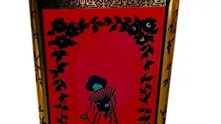 Collectors J.L.Clark  Tea Japanese Tea Tin Canister Vintage