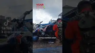 Motor Cross Mini Trail 100 Cc pulang kampung dengan pick up