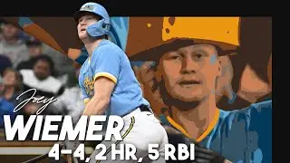 Joey Wiemer Goes 4-4 w/ 2 HR and 5 RBI