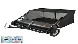 VEVOR Tow Behind Lawn Sweeper 44 in Pull Behind Lawn Sweeper 25
