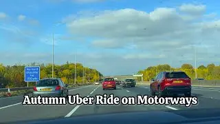 [UK]🇬🇧 Weekend Uber Ride in Autumn 🍂 Weather 