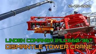 CCLEX Update, DISMANTLE TOWER CRANE, LINDEN COMANSA 21LC660/36T