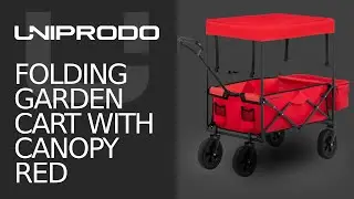 Folding Garden Cart with Canopy UNIPRODO | Product presentation