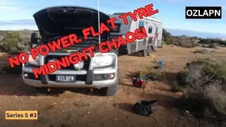 Midnight Breakdown in the Outback | Flat Tyre, No Power & a Wild Nullarbor Ride!