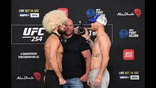 UFC 254 Careos Del Pesaje