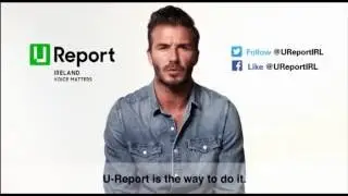 David Beckham introduces U-Report Ireland