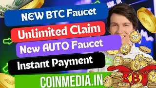 New BTC Faucet Site   NEW AUTO FAUCET   Unlimited Claim BTC LTC DGB   Instant Payments FaucetPay 💸