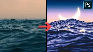 Sun Moon Fantasy Effect - Photo Manipulation Photoshop Tutorial