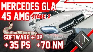 Mercedes-Benz GLA 45 AMG 2.0 Turbo Stage 2 | Chiptuning - Dyno - 100-200 | mcchip-dkr