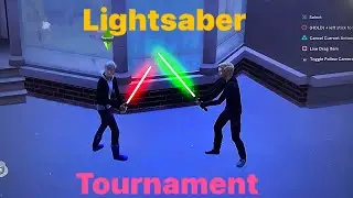 The Sims 4 lightsaber tournament