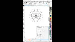 Rotate Line Circle in CorelDraw #youtubeshorts #shotsvideo #tutorials
