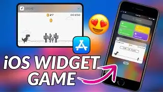 Google Chrome Dinosaur Game on iPhone I How To Get Steve the Jumping Dinosaur Game Widget on iPhone