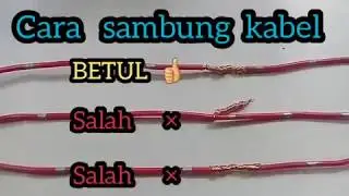 Cara sambung kabel yang benar dan kuat tanpa di solder,garansi 10 tahun