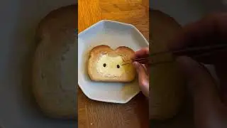 Cute cheese toast! #hellokitty #hellokittycafe #cheesetoast #toast #cutefood