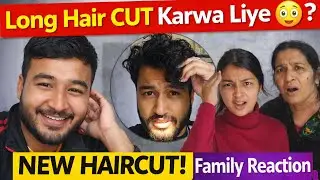 Finally Long Hair CUT Karwa Liye 😳 | Family Reaction | Haircut Vlog
