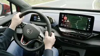 Новый Volkswagen ID.4 GTX 2022 - Вождение и звук (299 л.с., электрический внедорожник AWD)