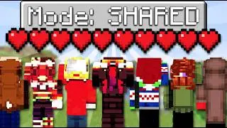 Minecraft, But We SHARE 1 Health Bar