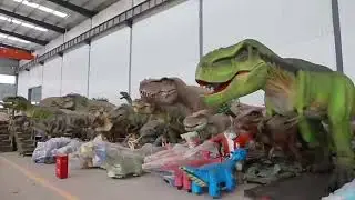 Saurosc Dinosaur Model Factory Show In China