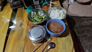 반쯤 자언인 시골 택시기사 두릅삶아 밥한끼 맛있게 설거지 방청소 일상기 ᆢ