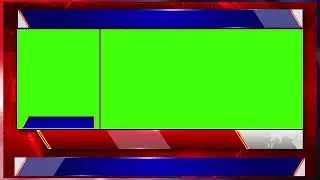 Split Screen News Green Screen Template | 2-Window Picture-in-Picture News Overlay