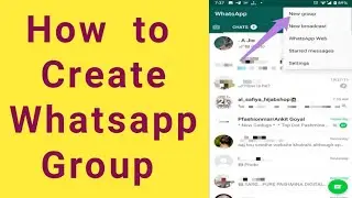 how to create a group in Whatsapp | how to create Whatsapp group | how to make a group on WhatsApp