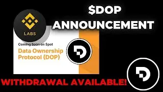 DOP TOKEN IS LISTING ON BINANCE?! TOKEN WITHDRAWAL AVAILABLE FOR SELLING TOKENS..$WAT TOKEN LISTING
