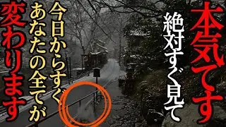 ⚠️龍穴※神の使い◯◯が現れた！見た人は奇跡の始まり【雪の貴船神社】#パワースポット＃遠隔参拝#京都　#龍#貴船神社 #雪 