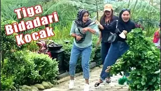 Bidadari cantik gemeteran || Bushman Prank ngakak