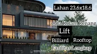 Desain Rumah Mewah di Jakarta Selatan 23x18 - Bapak A