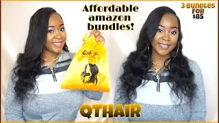Affordable virgin hair bundles from amazon| QTHair